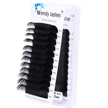

12Rows thickness 0.05 to 0.20 Faux Mink Eyelashes Individual Eyelash Lashes14-25mm Super Long Soft Eyelash Extension False lash