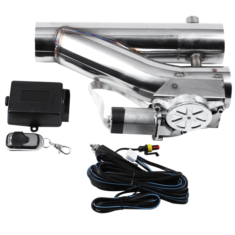 

2.5 inch Electric Exhaust Dump Cutout E-Cut Out Bypass/Switch Dual-Valve System TK-CUT007Y