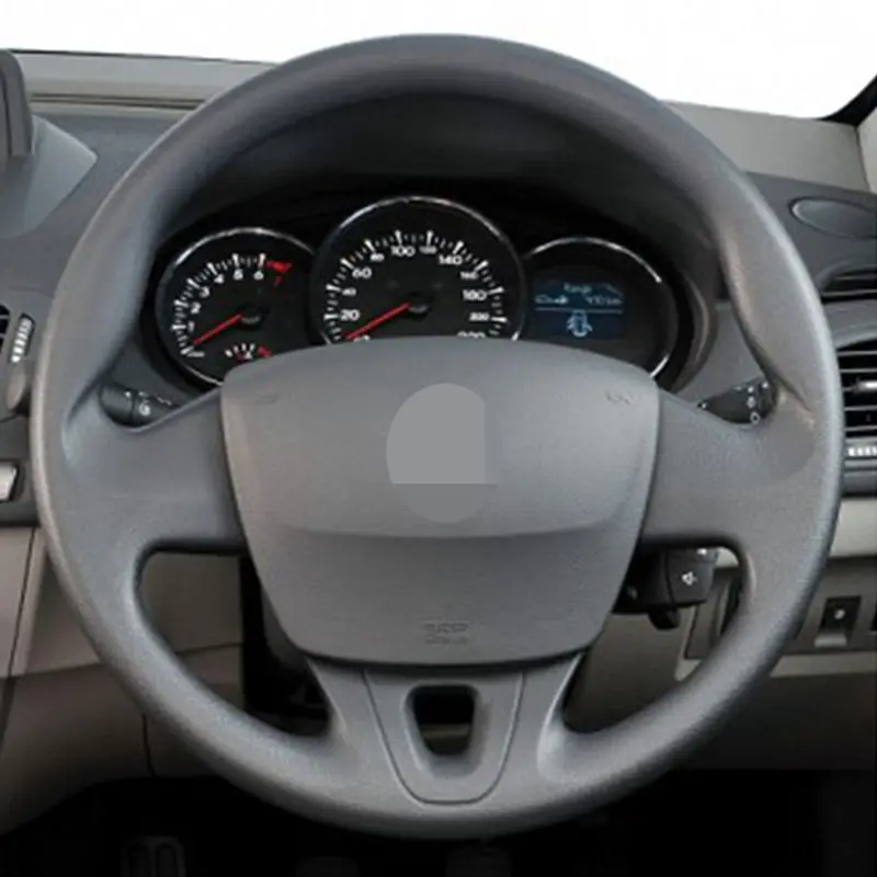 Hand-stitched Black Soft PU Artificial Leather Car Steering Wheel Cover for Renault Fluence(ZE) 2010- Megane 2008