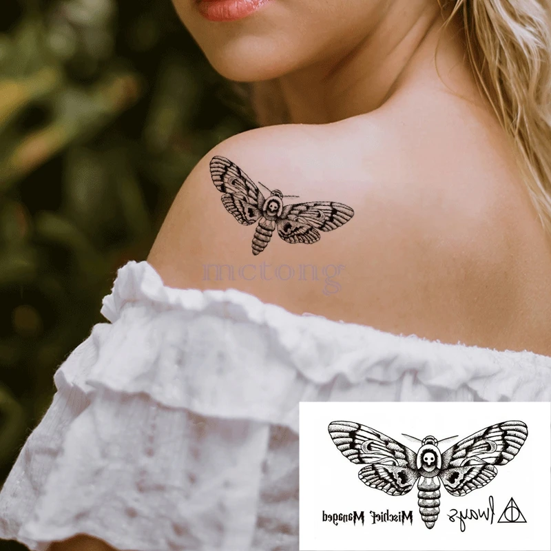 

Waterproof Temporary Tatoo Stickers Butterfly Triangle Letter Tatto Tatuajes Hand Tatouage Body Flash FakeTattoo Sticker Taty