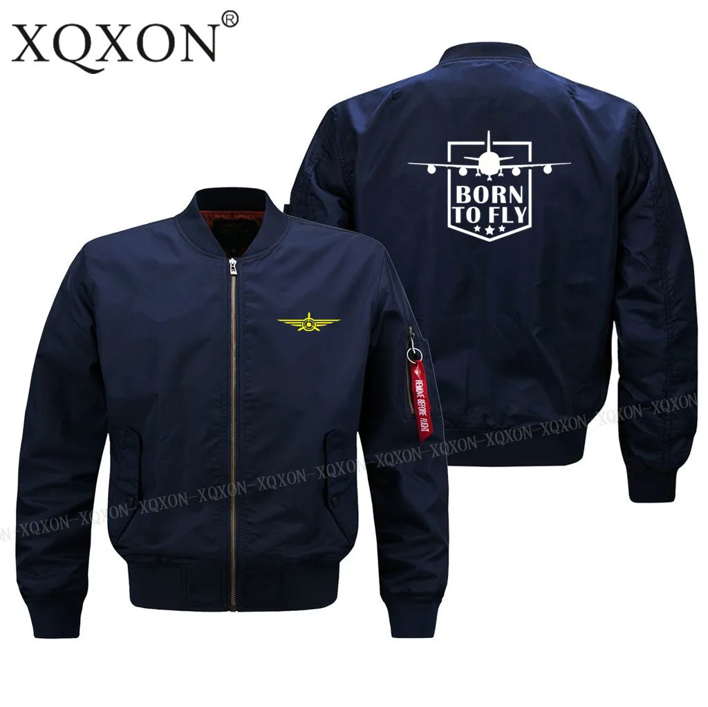 XQXON-, лидер продаж, мужская куртка пилота, стиль, мужские куртки с дизайном "Born To Fly", "Pilot Airplane"(на заказ), мужская куртка J610