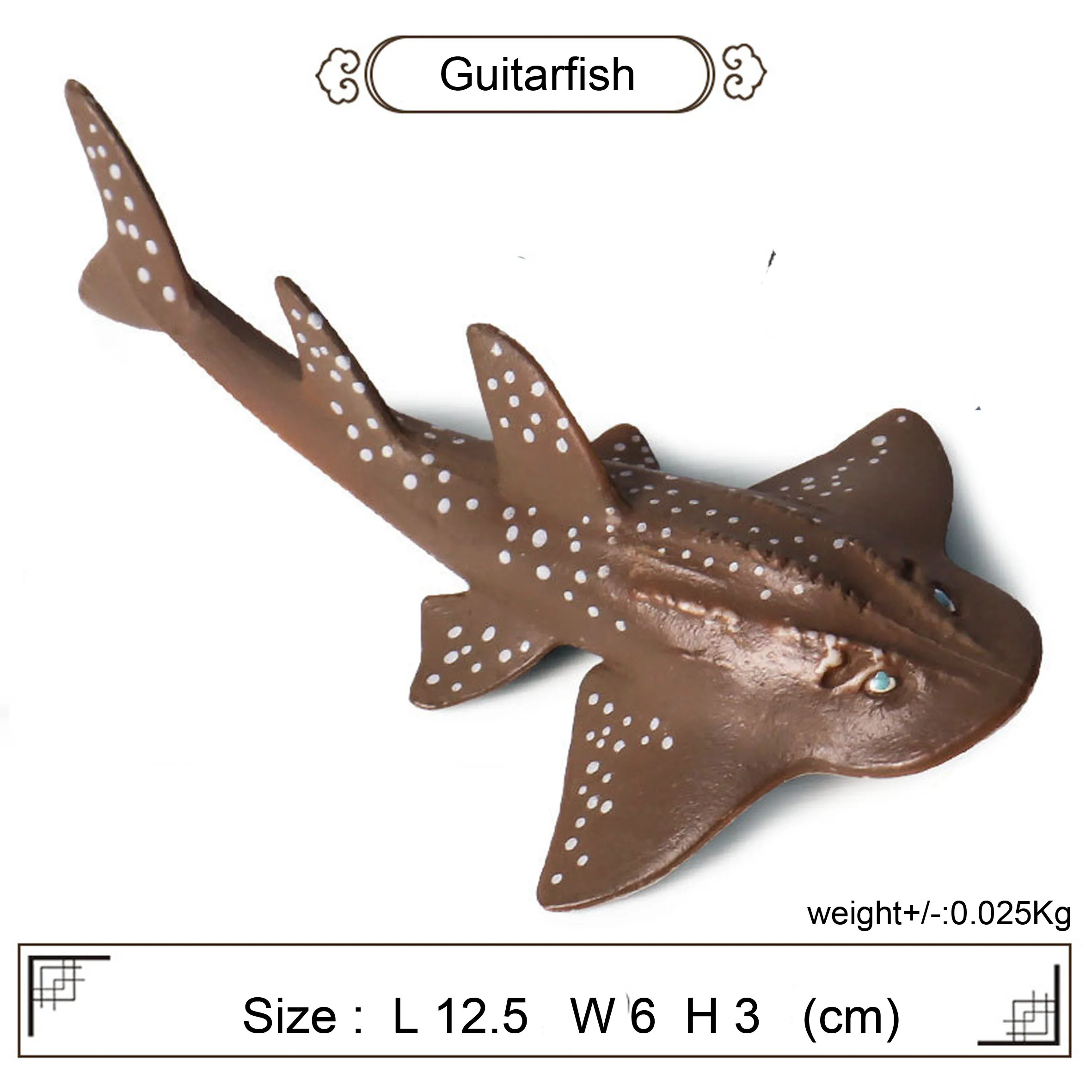 1 компл. 2 шт. черный коричневый guitarfish solid sealife имитация модели школы обучения фигурки милые дети животные игрушки необычный декор