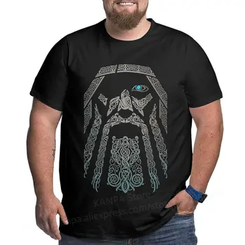 Kanpa 100 Cotton Viking Graphic T Shirts for Big Tall Man Oversized T shirt Plus Size
