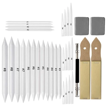 

Stump Set Art Blender with Sketch Sandpaper Sharpener Pencil Extension Tool Drawing Rubber elements Drawing Tool Set