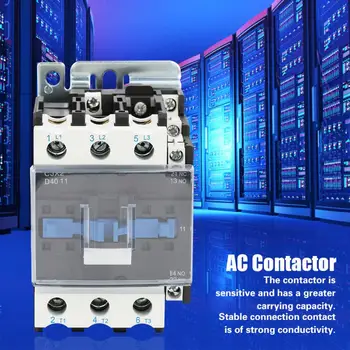 

CJX2-4011 AC Contactor High Sensitivity 220V 40A 3 Phase 50/60Hz Din Rail Mounted AC Contacto Household ac Modular contactor