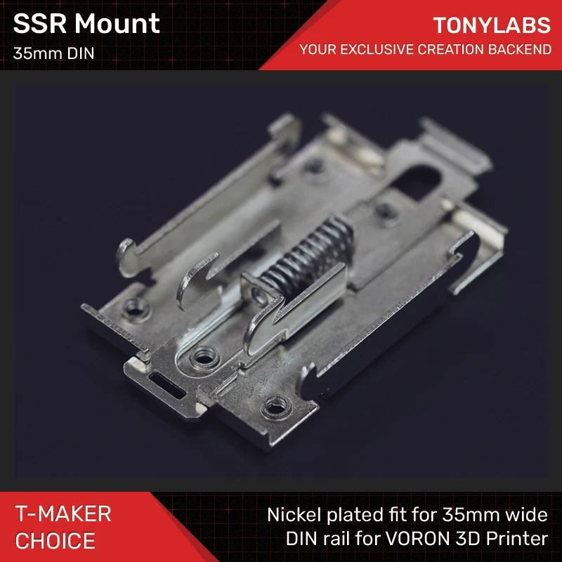 At deaktivere tavle Omvendt Ssr Mount For 35mm Din Rail Voron Solid State Relay 3d Printer - 3d Printer  Parts & Accessories - AliExpress