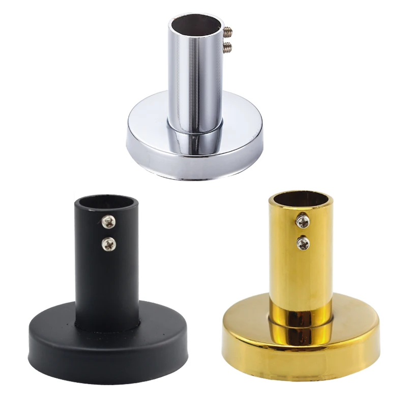 Chrome Black Golden Shower Rod Holder For Bathroom Shower Extension shower rod holder