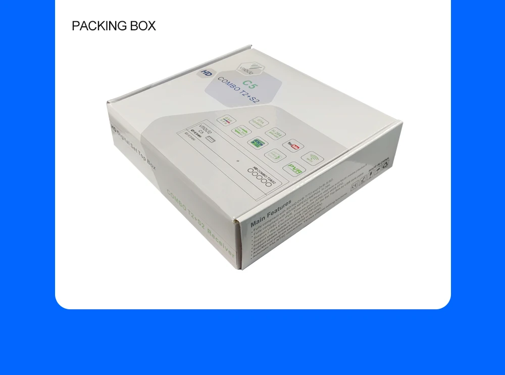 caixa superior receptor satélite combinado dvb t2