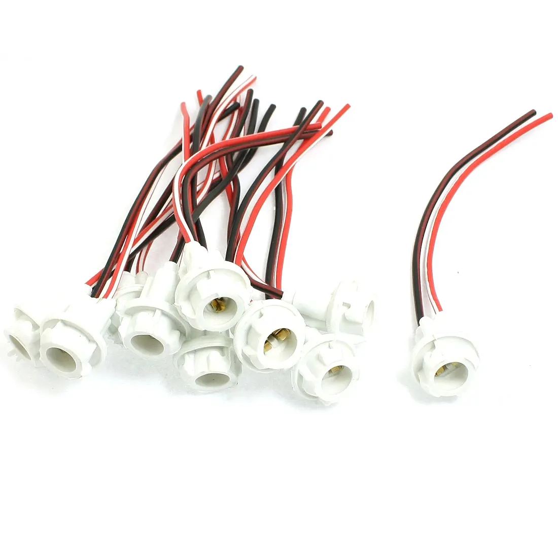 10 Pezzi 194 Portalampada Con Filo, Portalampada T10 Per Lampadine 158 161 168 175 E 194 Portalampada Universale Per Fanali Posteriori E Luci Di Posizione Laterali Accessori Per Auto Base A Fior 90070202