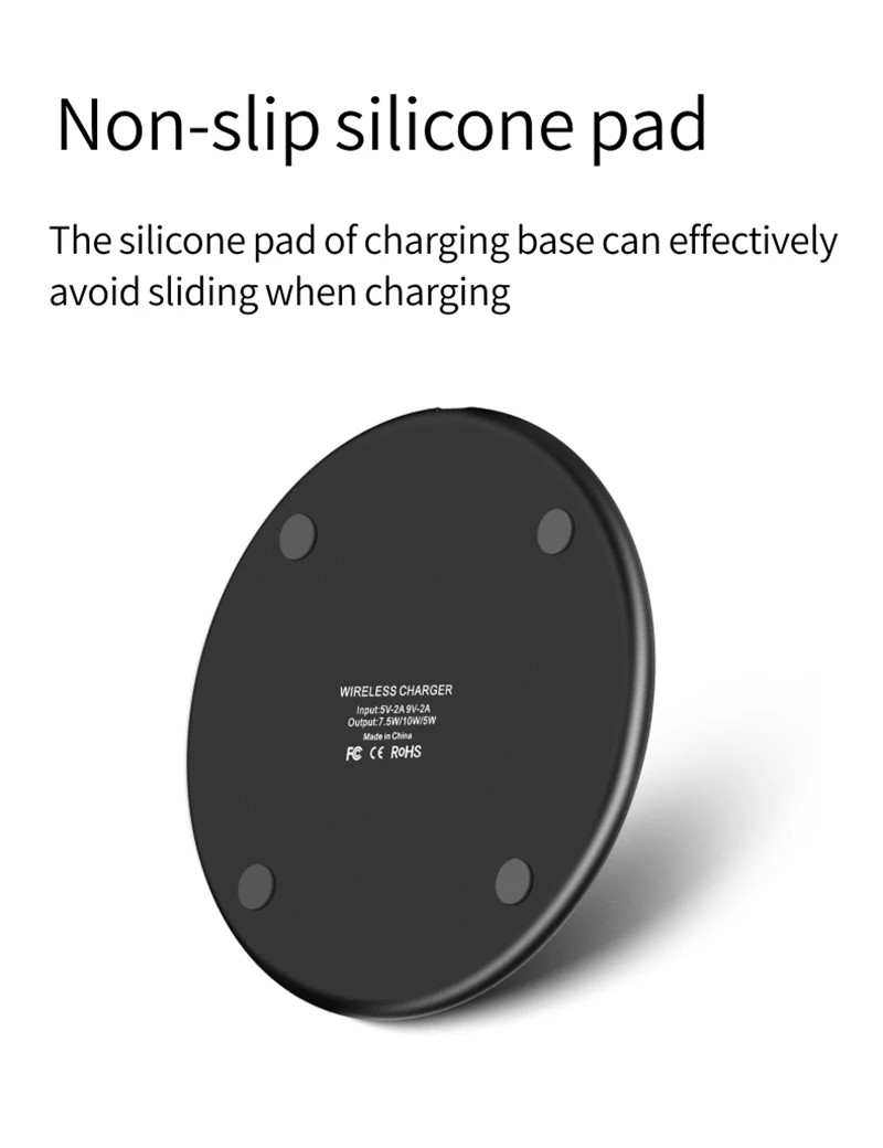 10W QI fast charge ultra-thin mobile phone wireless charger transmitter FOR iphone 11 Samsung Huawei OPPO VIVO google LG Nokia