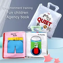 

Kidsbooks Baby Early Learning Tearing Inspire Imagination Cloth Book Parent-child Interactive Sound Paper Puzzle Cloth Book Toy