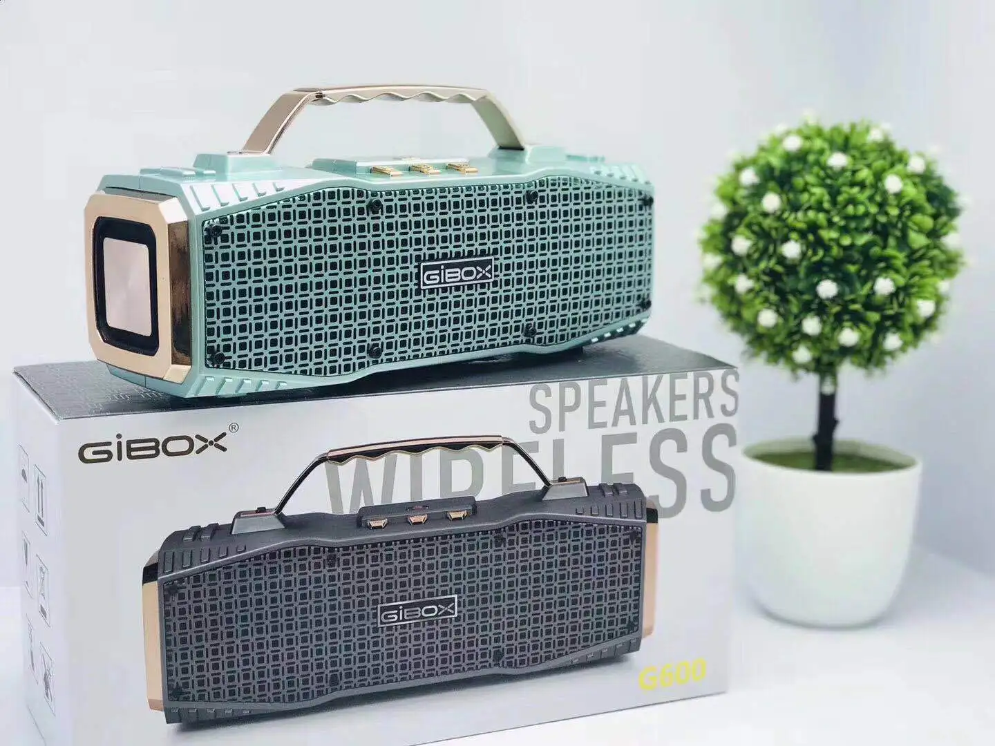Bluetooth динамик высокой мощности Портативный Открытый Беспроводной Аудио карты u-диск Радио Играть EY278 - Цвет: Зеленая трава