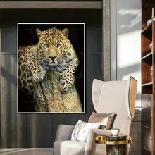 HD Canvas Print Wall Art Wild Animal Painting leopard Picture for Living Room Watercolor Style Prints HD Canvas Print Wall Art Wild Animal Painting leopard Picture for Living Room Watercolor Style Prints