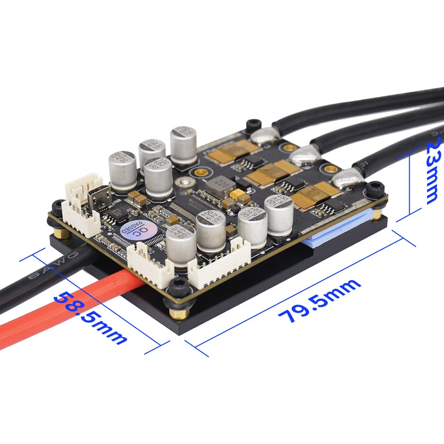 RC лодка мотор+ водяное охлаждение ESC 200A большой ток DIY дополнение водонепроницаемый ESC скейтборд/efoil 12s esc