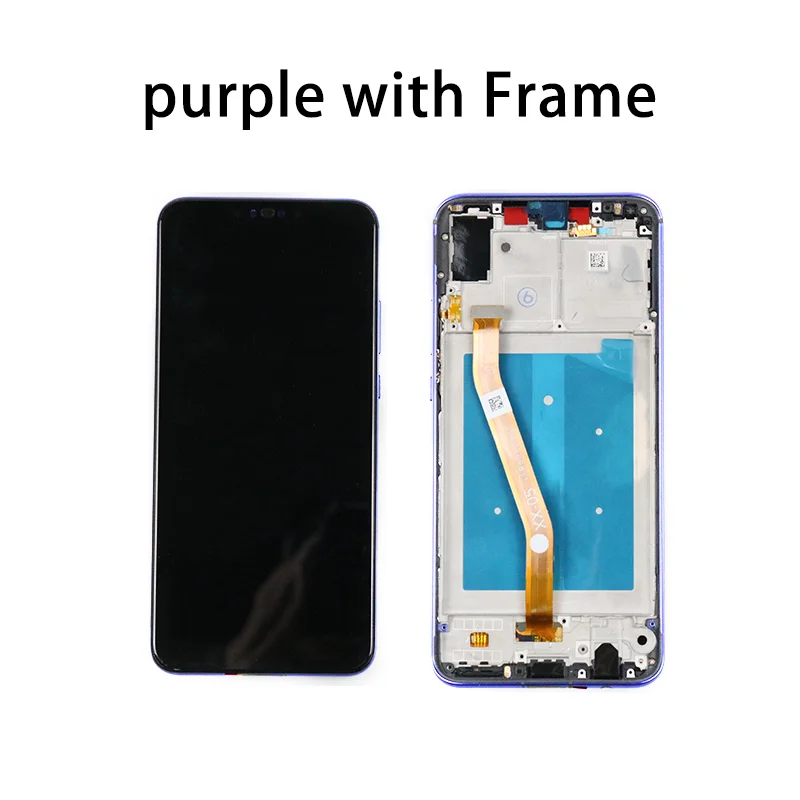 Purple With Frame Для huawei Nova 3 ЖК-дисплей Дисплей Сенсорный экран с рамкой для huawei Nova 3 Дисплей ЖК-дисплей PAR-AL00 PAR-LX1M PAR-LX1 PAR-LX9 - Цвет: Purple With Frame