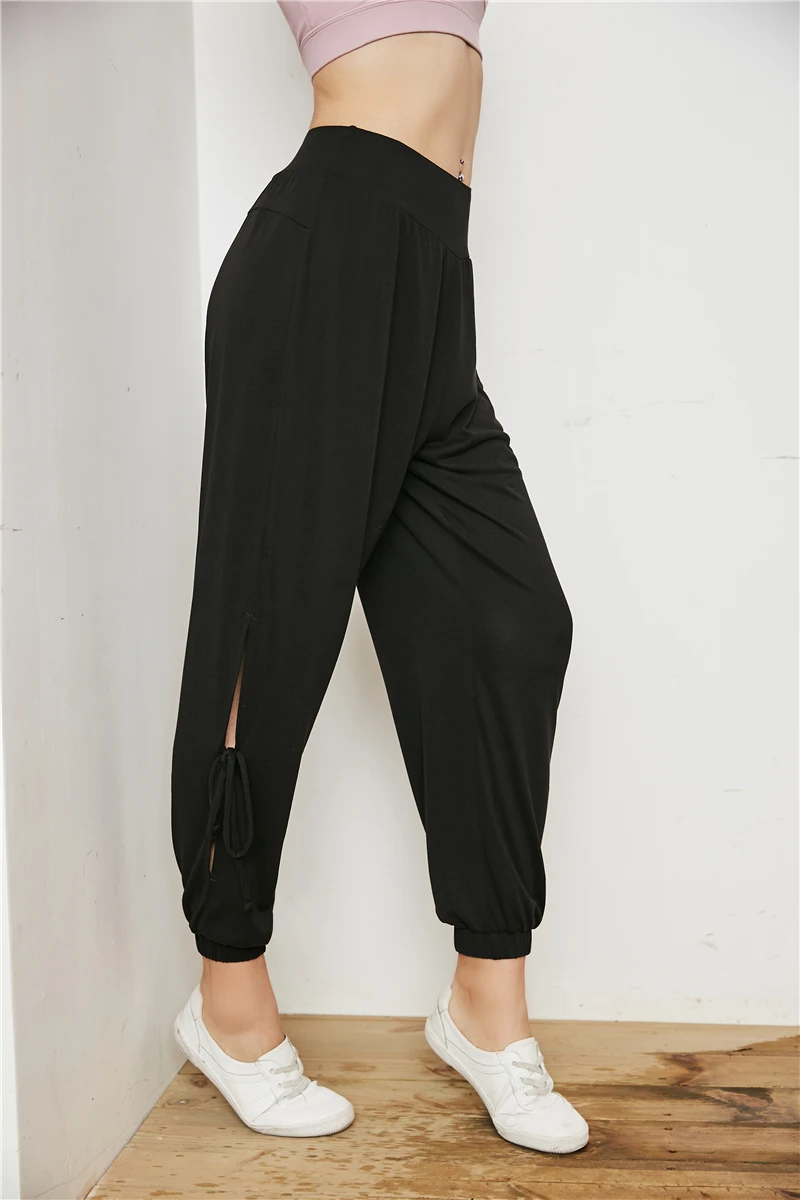 Black Pants Boschke, Спортивные Леггинсы, одежда для фитнеса, женские танцевальные тренировочные брюки, спортивный костюм для бега, спортивная одежда, свободные штаны для йоги, гимнастики, акулы - Цвет: Black Pants