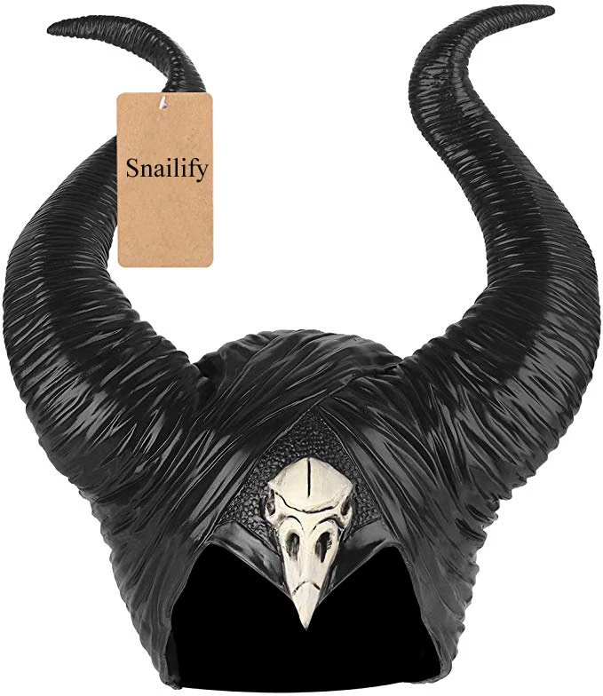Snailify взрослый роскошный малефисент крестины черный костюм малифисенты костюм для Хэллоуина для женщин черный шлем