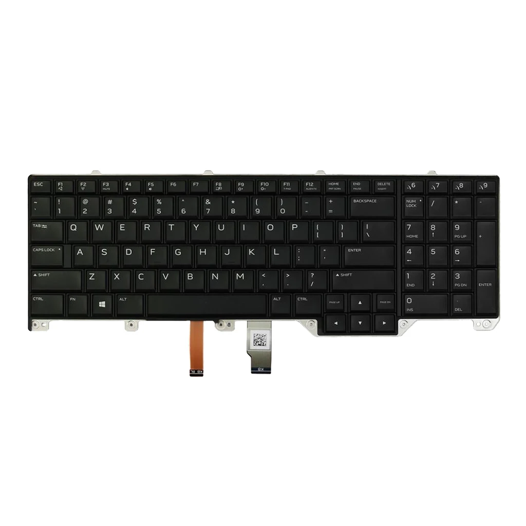 

US Layout PC Laptop Backlit Keyobard Replacement for Dell Alienware 17 R2 R3 Keyboard 2019 New