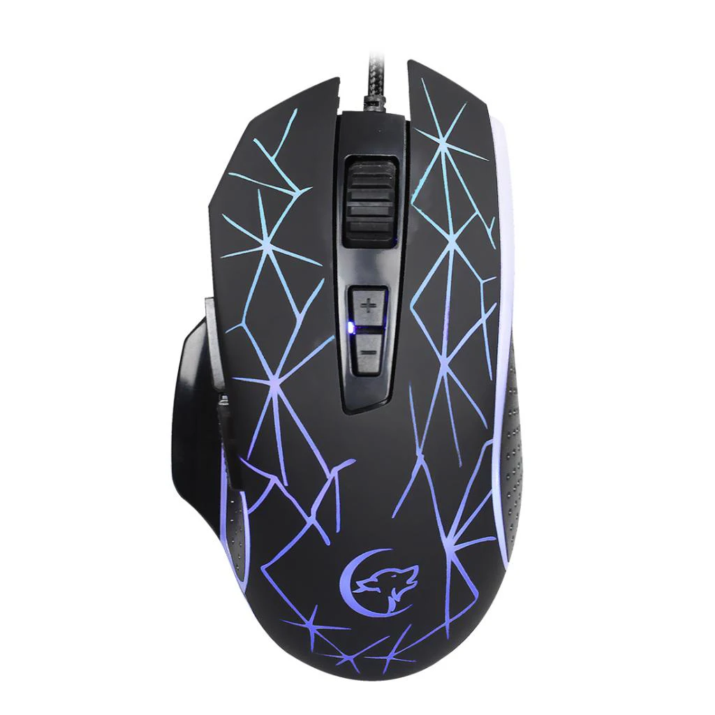 Игровая мышь 3200 dpi RGB светильник 9 Кнопок Проводная игровая мышь USB для ноутбука ПК Компьютерные мыши для офиса домашнего использования мышь для ноутбука