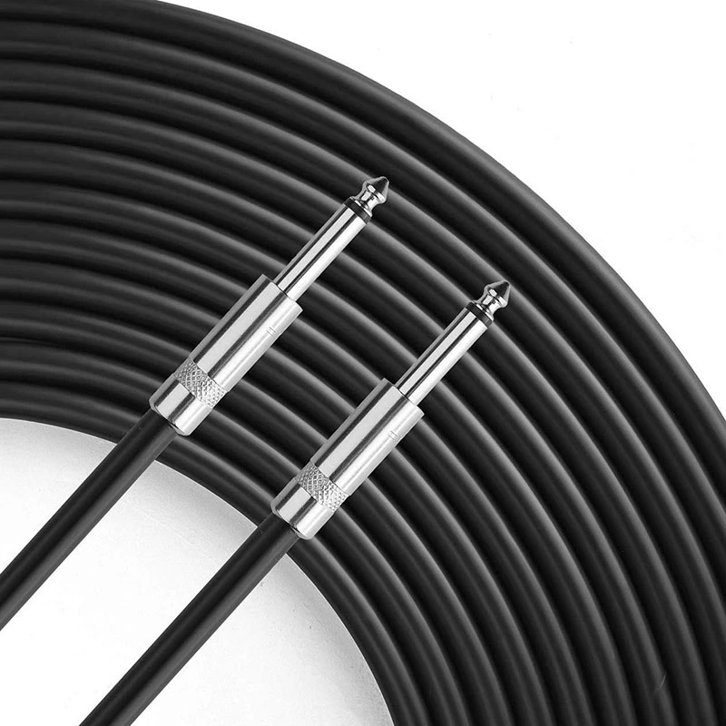 2 шт/наб 50 ФТ 1/4 дюймов до Динамик кабели 12 AWG коммутационных шнуров 6 35 мм