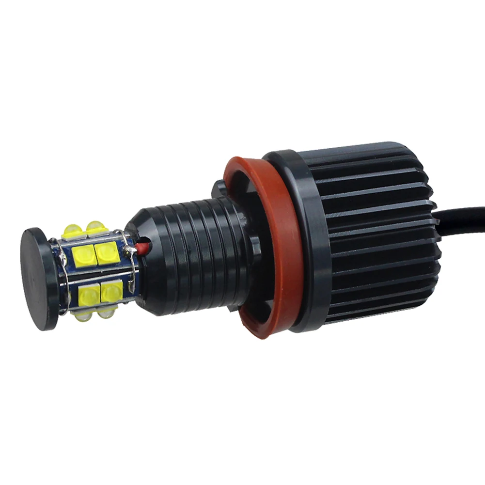 Farol de Led Olhos de Anjo 6500k para Bmw Automotivo Halo Anel Lâmpada E92 E93 E63 Lâmpadas E70 Acessórios Automotivos Interior h8 120w 13 olhos de anjo, halo, anel, lâmpada 6500k,