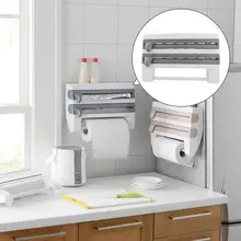 Kitchen Film Sauce Bottle Storage Rack Shelf Paper Dispenser Preservative Film Rack Kitchen Accessory