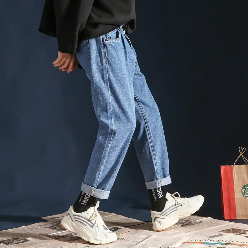 cropped jeans homme