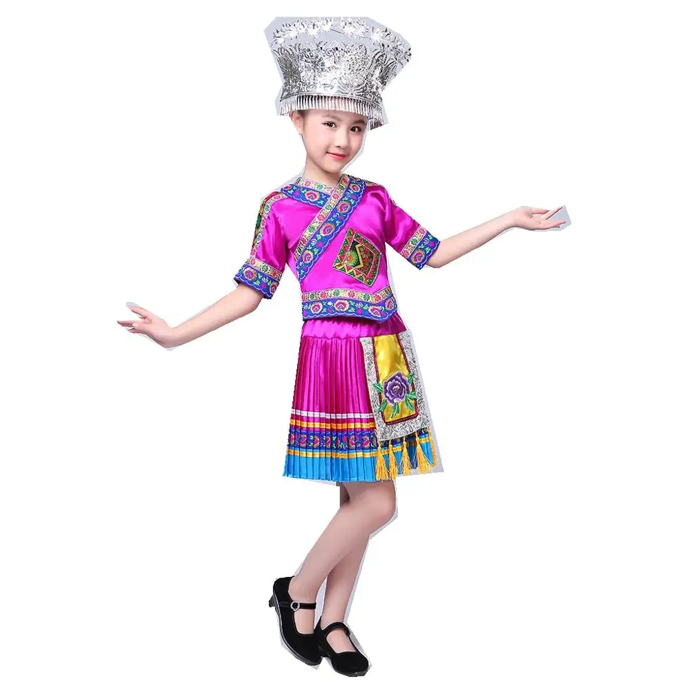 Детские танцевальные костюмы Miao одежда Hmong не шляпа|hmong clothing|dance costumecostumes hmong |