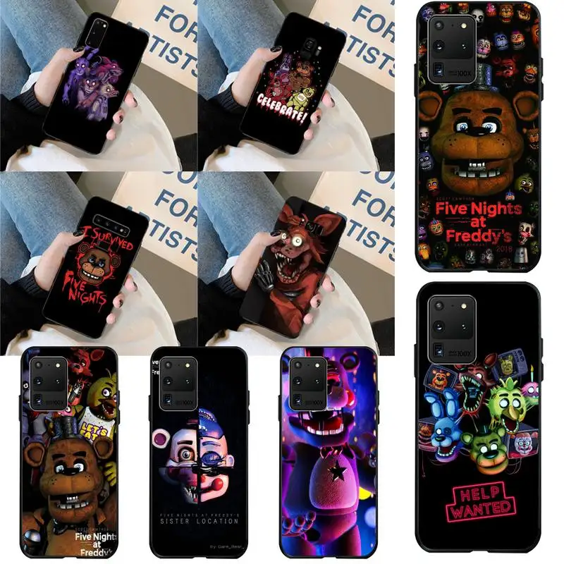 

HPCHCJHM Five Nights at Freddy's Coque Shell Phone Case for Samsung S20 plus Ultra S6 S7 edge S8 S9 plus S10 5G