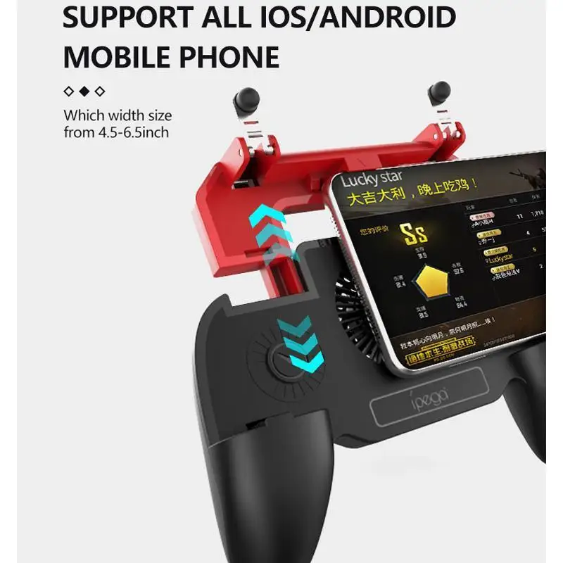 iPega Joystick For Android iPhone Phone Pubg Mobile Controller Gamepad Game Pad Trigger Fre Free Fi