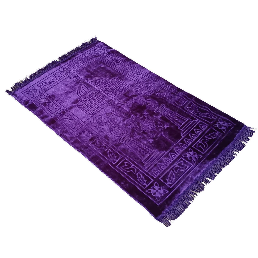 Muslim Deluxe Soft Prayer Rug Home - Islamic Gifts