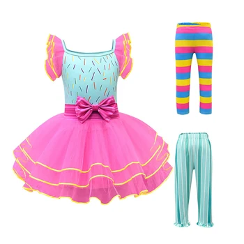 

Baby Girl Nancy Dress Up Dresses Kids Fancy Nancy Ball Gown Flying Sleeve Tutu Frock Pants Sets Small Child Summer Casual Outfit