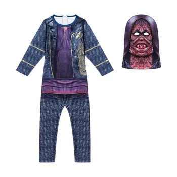 

Movie Suicide Squad Killer Croc Costume for Boys Jumpsuit Mask Halloween Costumes Cosplay Anime Disfraces Kids Dress Up Clothes