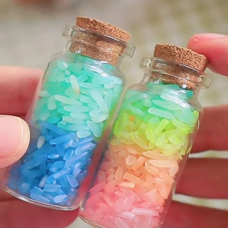 5Pc Small Size Glass Bottle With Cork Glass Message Storage Bottle Mason Jars DIY Handmade Art Accessories Goodies Storage Tank