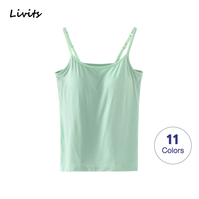 gym bra LORIOT Bra Camisole For Women Stretchable Crop Tank Top Sando Singlet Vest Sleeveless Sexy Casual Korean SA0403 cream camisole