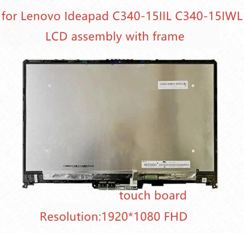 

For Lenovo IdeaPad C340-15IML C340-15IWL C340-15IIL Touch Digitizer Screen LCD LED Display FHD 1920X1080 Panel New Matrix