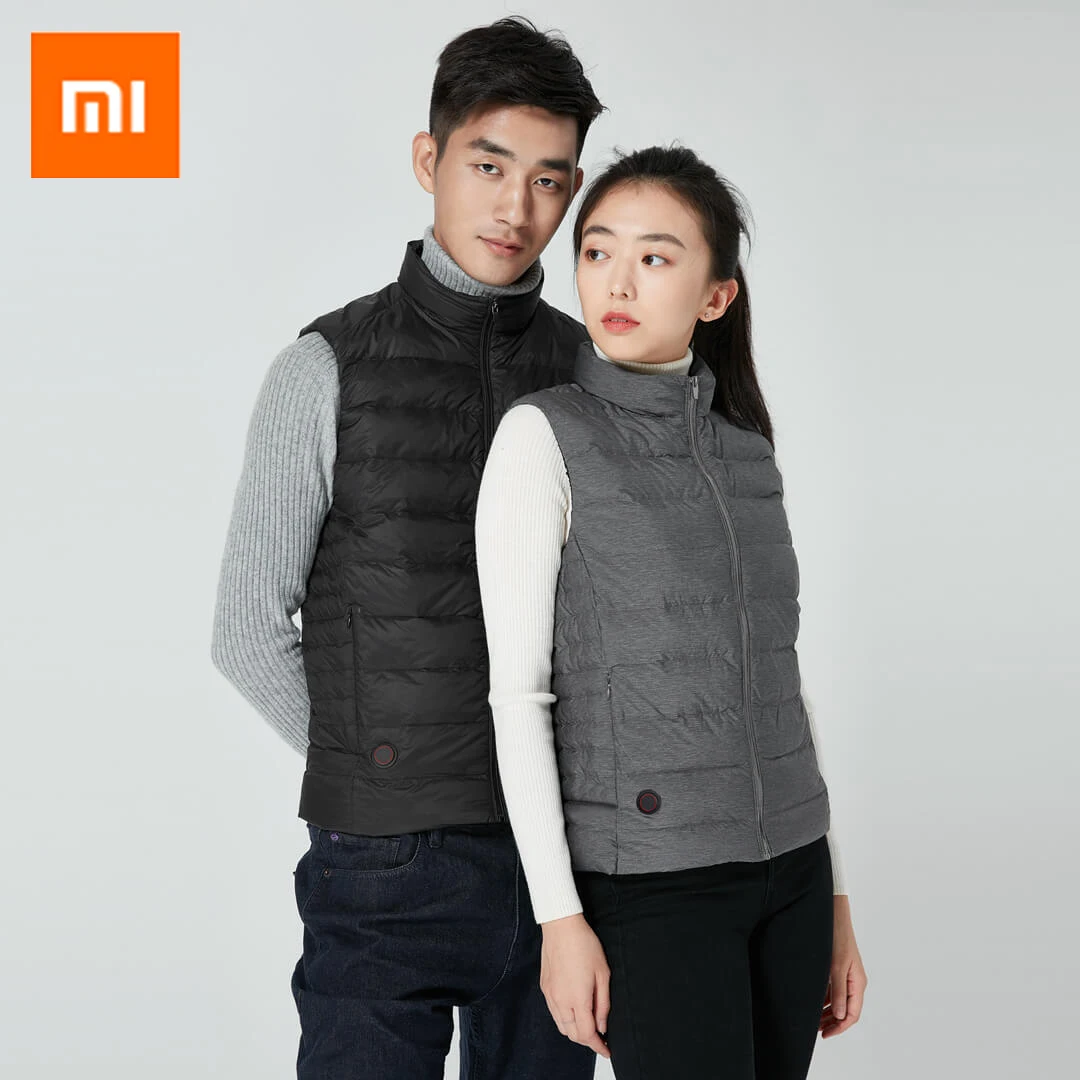 Xiaomi Mijia Graphene Intelligent USB 4 file Temperature Control Fever Goose Down Burning Vest Coup