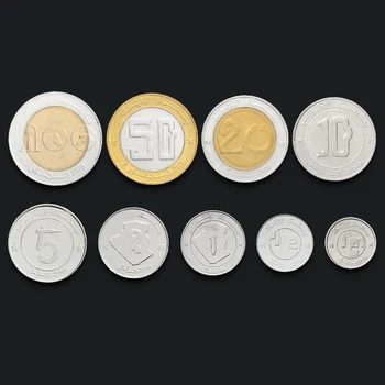 

Set 9Pcs Algeria Coins Edition Africa 100% Real Original Coin uncirculated New