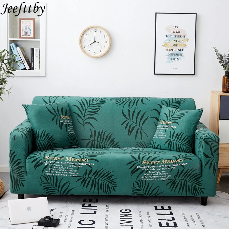 Stretch Slipcover Slip-resistant Four Season Sofa Covers Elastic Full Couch Cover Towel Single/Two/Three/Four-seater 1pcs | Дом и сад
