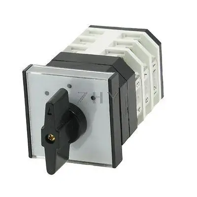 

Ui 500V Ith 16A 1/0/2 ON/OFF/ON 3 Positions Rotary Cam Changeover Switch