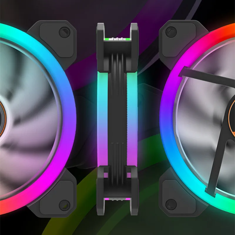 Aigo 2019 Новый DR12 компьютерный корпус ПК охлаждающий вентилятор RGB отрегулировать