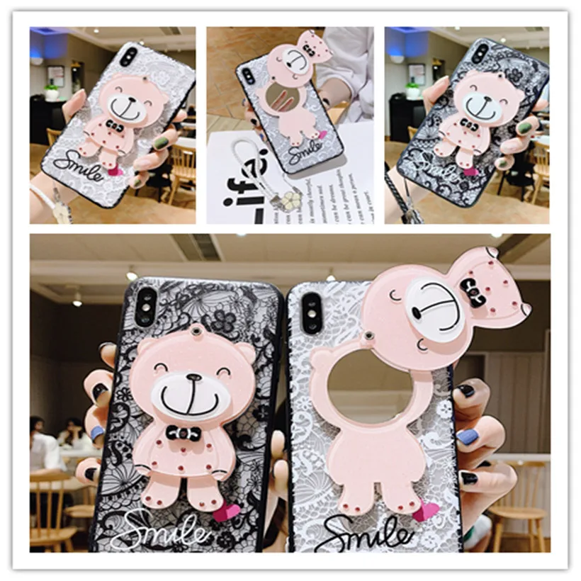 

Bear Make UP Cases For Huawei Honor 7C 7A 5A 6X 20 Pro 8s 10 Lite V10 V20 View 8A 8X 9X 8C 8 V9 Play 7X Mate SE 9 Lite Covers