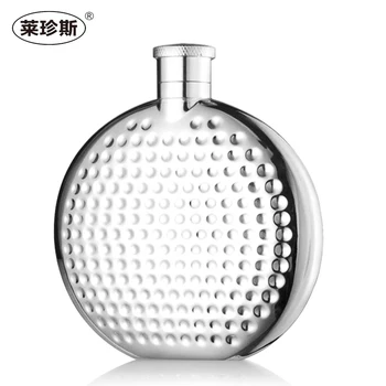 

Creative 304 Stainless Steel Round Hip Flask Mini Outdoor Portable Round Metal Bottle Wine Whisky XO Glass Men Gifts Novelty H7F