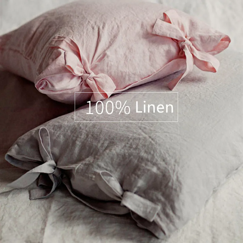 

2019 new 100% linen Pillowcase bag Breathbale Environmentally friendly Pure linen pillowcase cover keep warm linen cloth