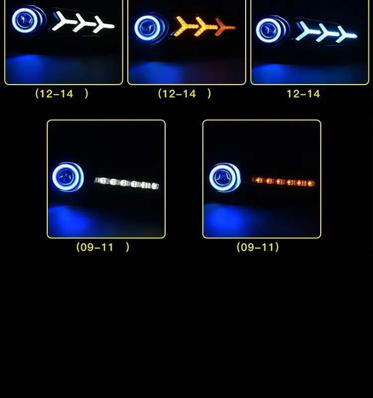 Luces Neblineros Para авто Drl светодиодные ходовые наружные стильные передние противотуманные фары для автомобиля 12 13 для Buick Regal