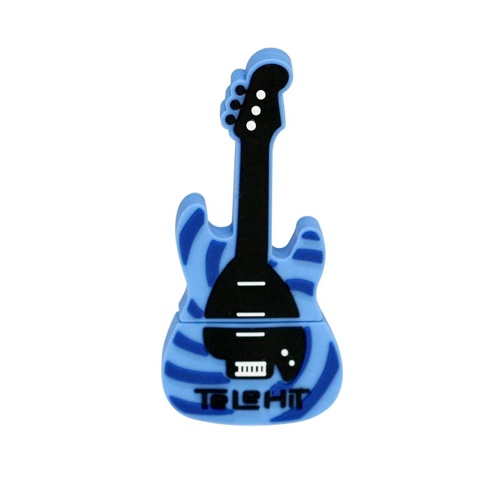USB флеш-накопитель с героями мультфильмов, синяя гитара, 4 ГБ, 8 ГБ, 16 ГБ, 32 ГБ, 64 ГБ, 128 ГБ, 256 ГБ, флеш-накопитель, флешка, u-диск, подарки для детей