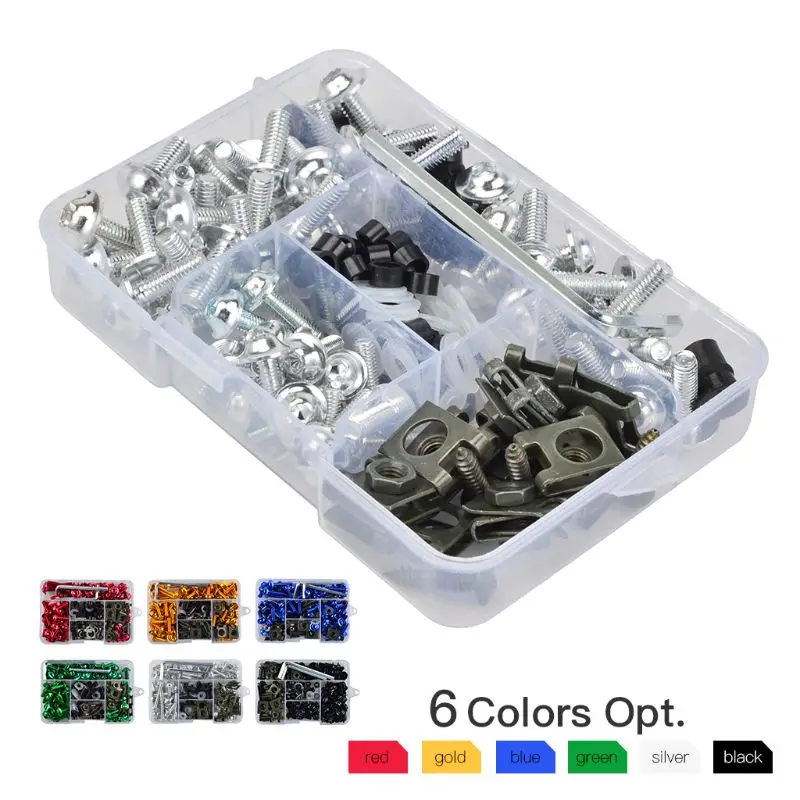 Motorcycle accessories stainless steel screw auto fasteners auto accessories motorcycle screws motorcycle fasteners stainless steel bolt carbon steel bolts 177PCS Fairing Bolts Kit CNC Screws Nut For Honda CBR600RR CBR900RR CBR929RR CBR1000RR CBR 600RR 900RR 929RR 1000RR 600