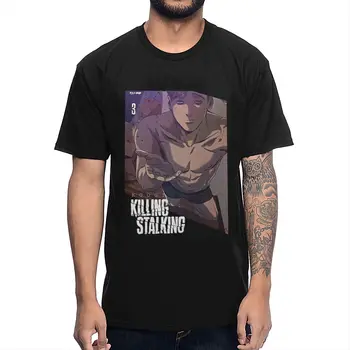 

Natural Cotton Classic Round Collar Sangwoo Killing Stalking T-shirt Stylish Male T Shirt