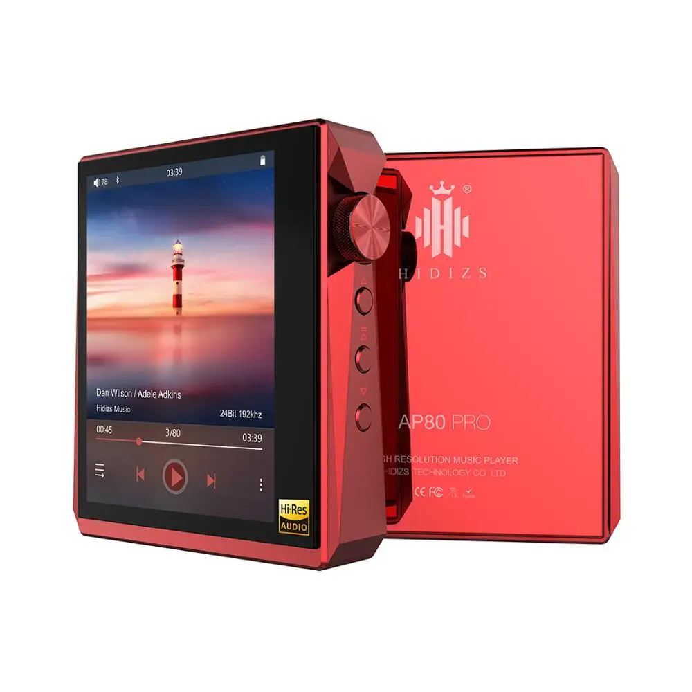 Hidizs AP80 PRO Dual ESS9218P Bluetooth Portable Music Player MP3 USB DAC Hi-Res Audio DSD64/128 Apt-X/LDAC FM Step Counter 