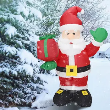 

Inflatables Santa Claus Gift Package Christmas Cute Inflatables Santa Claus Gift Package Yard Garden New Year Home